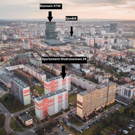 Katowice Apartament Spodek Modrzewiowa 24 Leilighet Eksteriør bilde